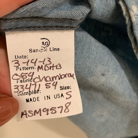 ❤️AG Adriano Goldschmied floral chambray shirt - Picture 6 of 6